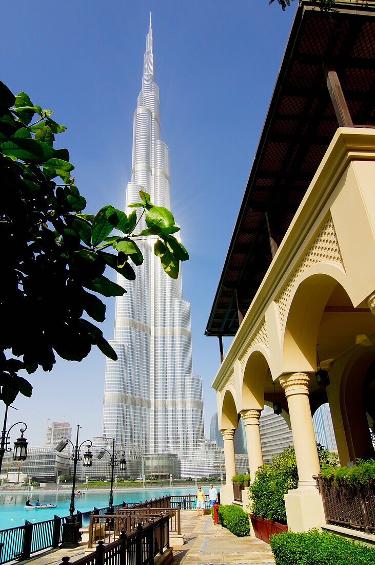 Vereinigte Arabische Emirate, Blick auf den Burj Khalifal; Dubai