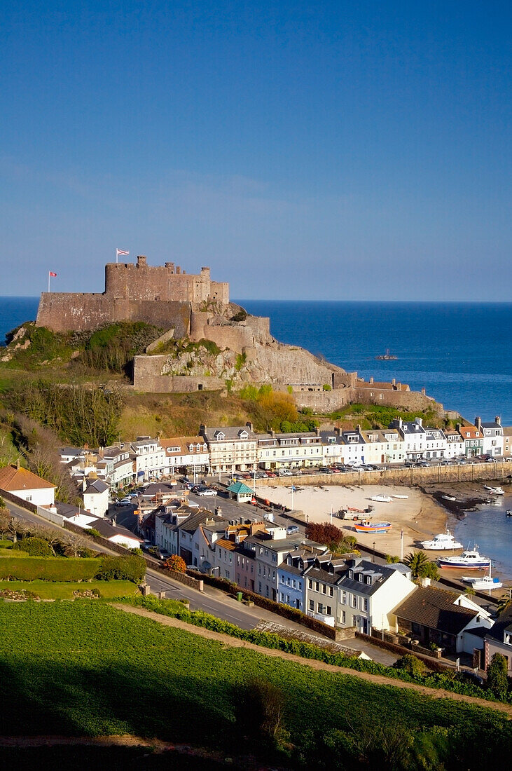 England, Kanalinseln, Hafen von Gorey; Jersey