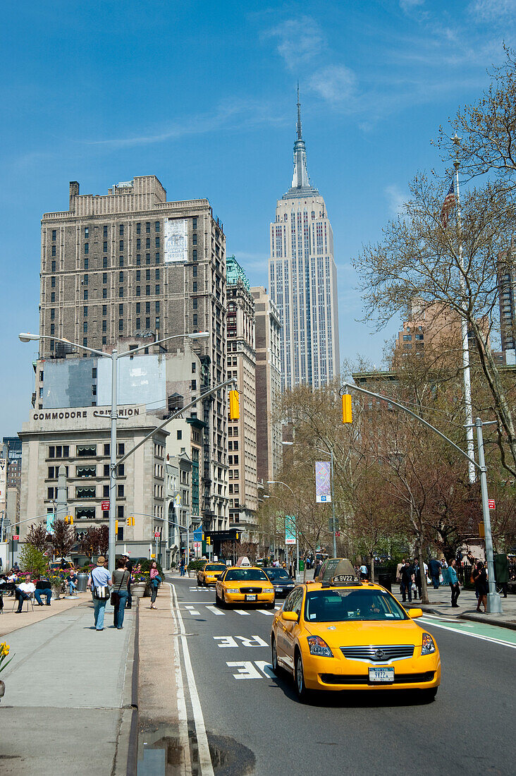 View Of The Empire State Building From Madison Square Park, Manhattan, New York, Usa