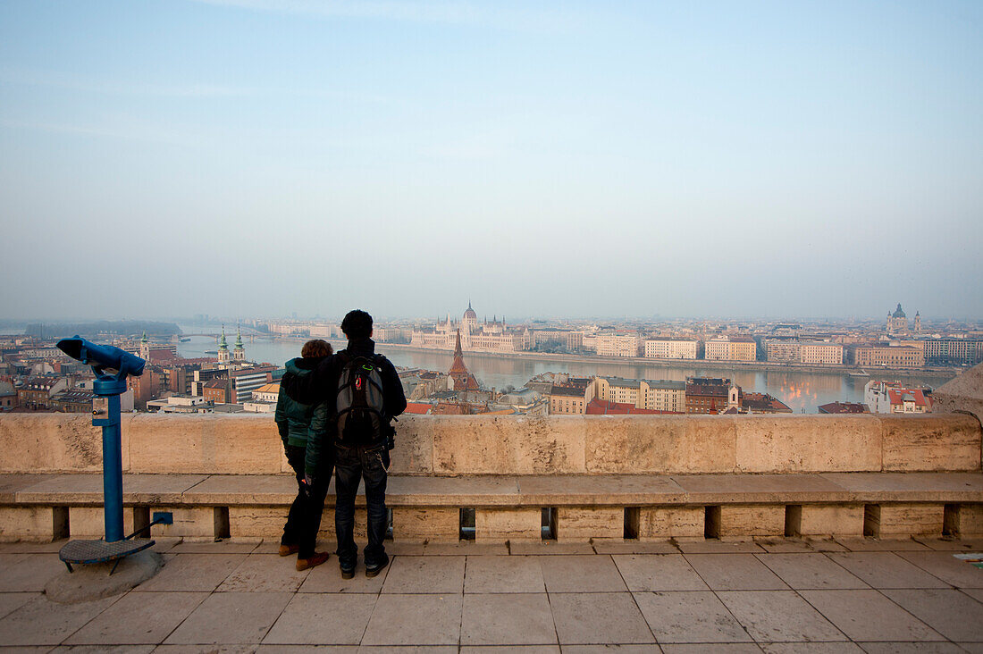 Views Of The City From The Castle District, Budapest, Hungary