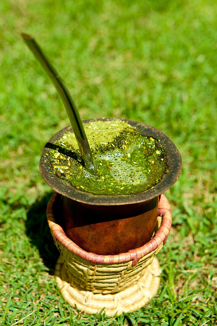 Mate auch bekannt als Chimarrao, Santa Barbara Do Sul, Rio Grande Do Sul, Brasilien