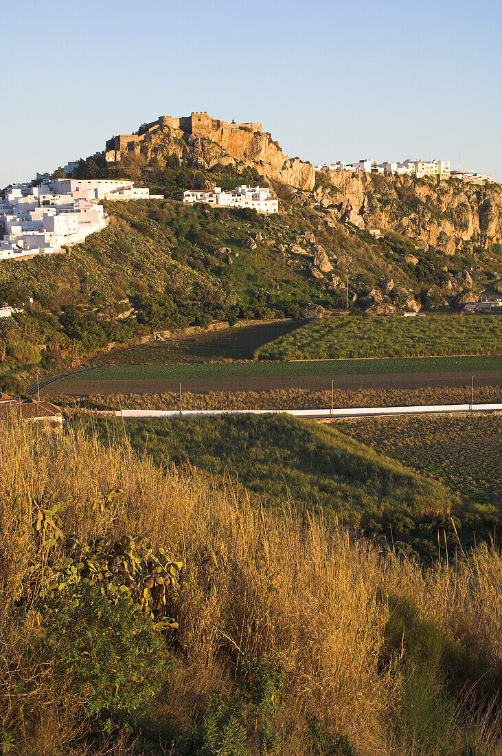 Europa, Spanien, Andalusien, Schloss Salobreña tagsüber