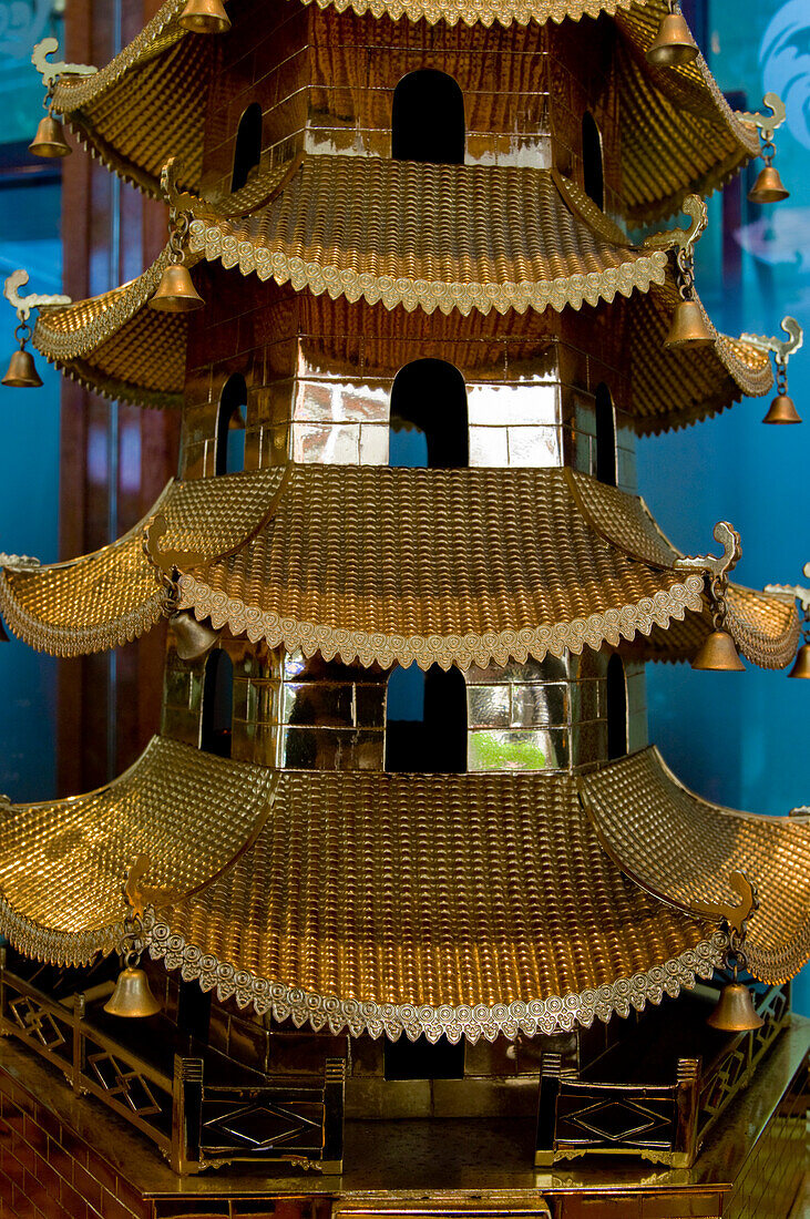 Vergoldete Pagode Modell,Taipeh, Taiwan, 2008