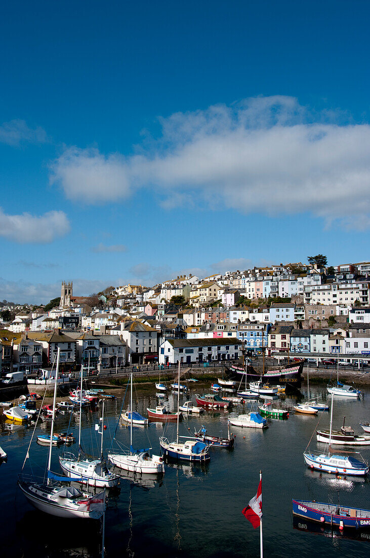 Brixham Harbour, Devon, Uk