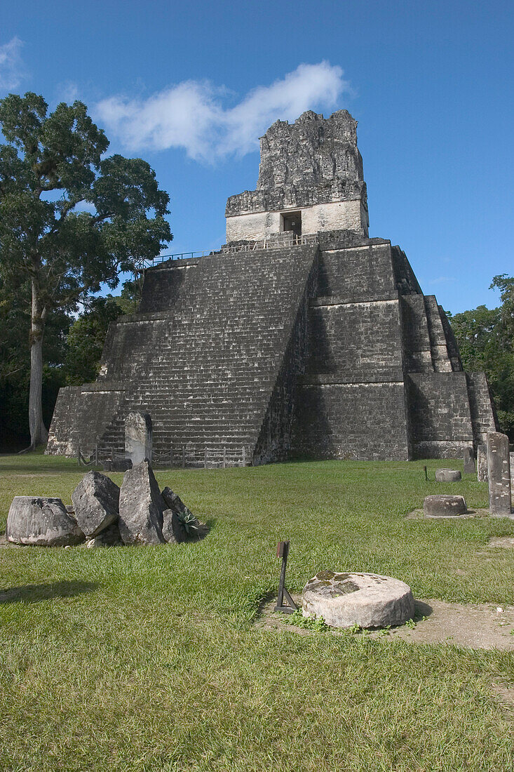 Tempel 2 Maya-Ruinen von Tikal Guatemala