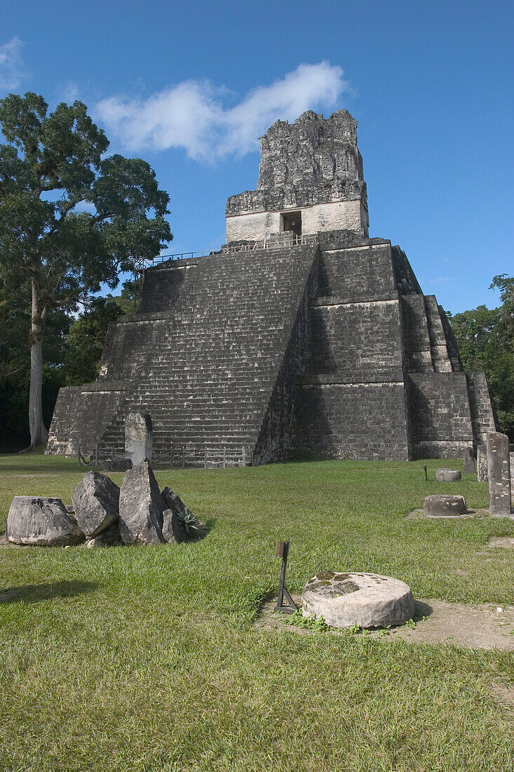 Temple 2 Mayan Ruins Of Tikal Guatemala