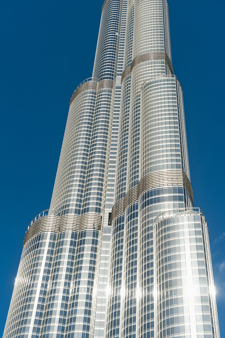 VAE, Detail des Burj Khalifa; Dubai