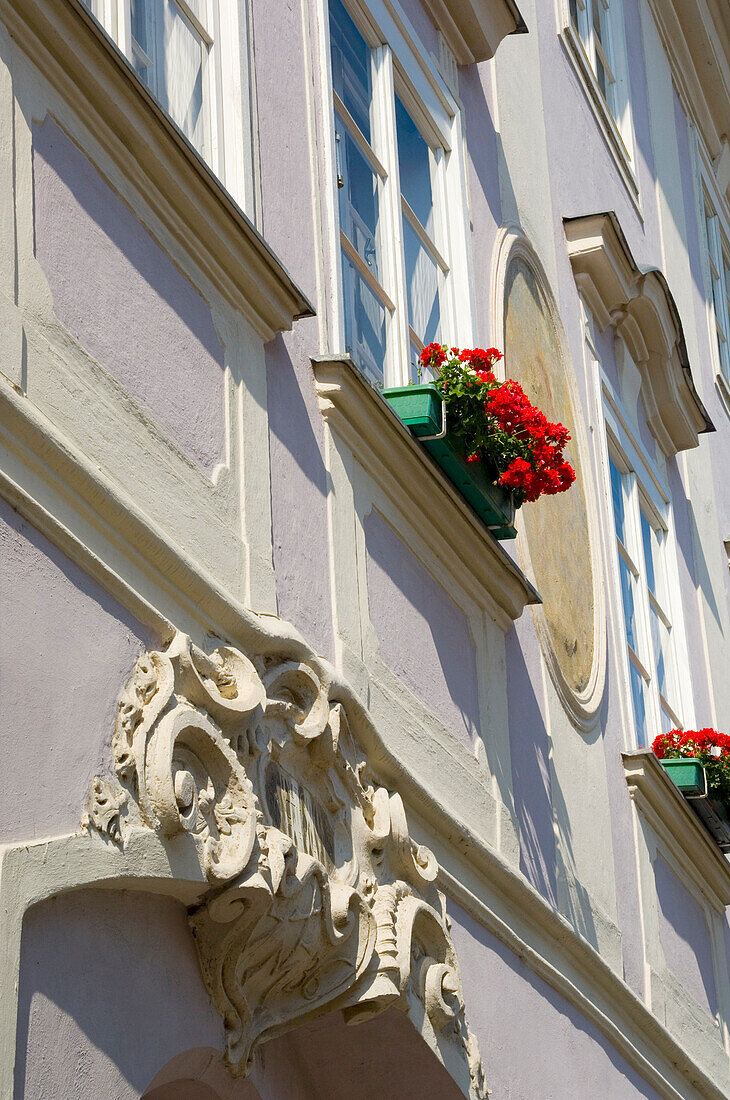 Europa, Österreich, Wachau, Krems An Der Donau, Blumenkasten