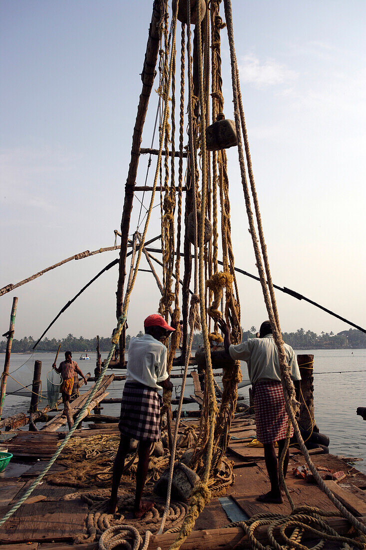 Chinese Fishing Nets, Fort Cochin; Kochi, Kerala, India