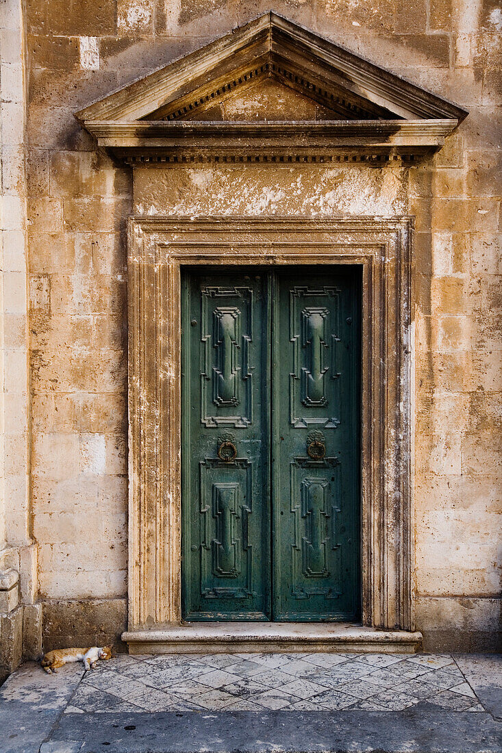 Door Into Cathederal Dubrovnik,Croatia