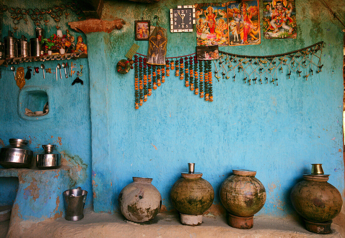 Wüstendorf bei Jodhpur Rajasthan Indien