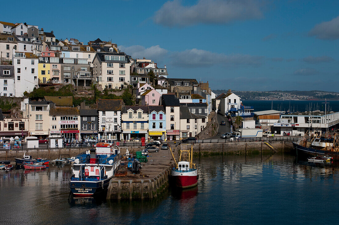 Brixham Hafen, Devon, Vereinigtes Königreich