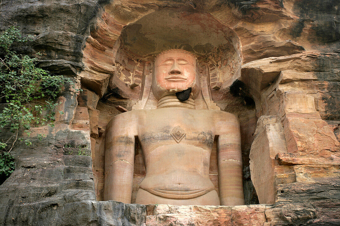 Statues Of Jain Gods Gwalior Madhya Pradesh India