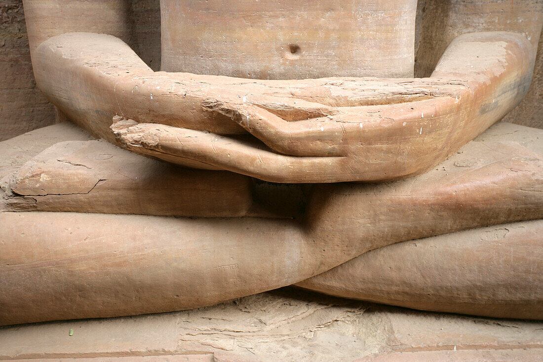 Statuen der Jain-Götter Gwalior Madhya Pradesh Indien