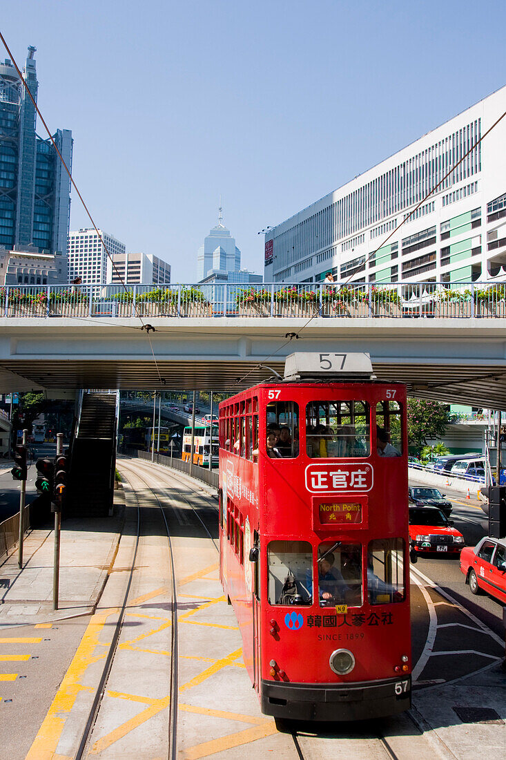 Asien, China, Hongkong, Zentrale Straßenbahnen