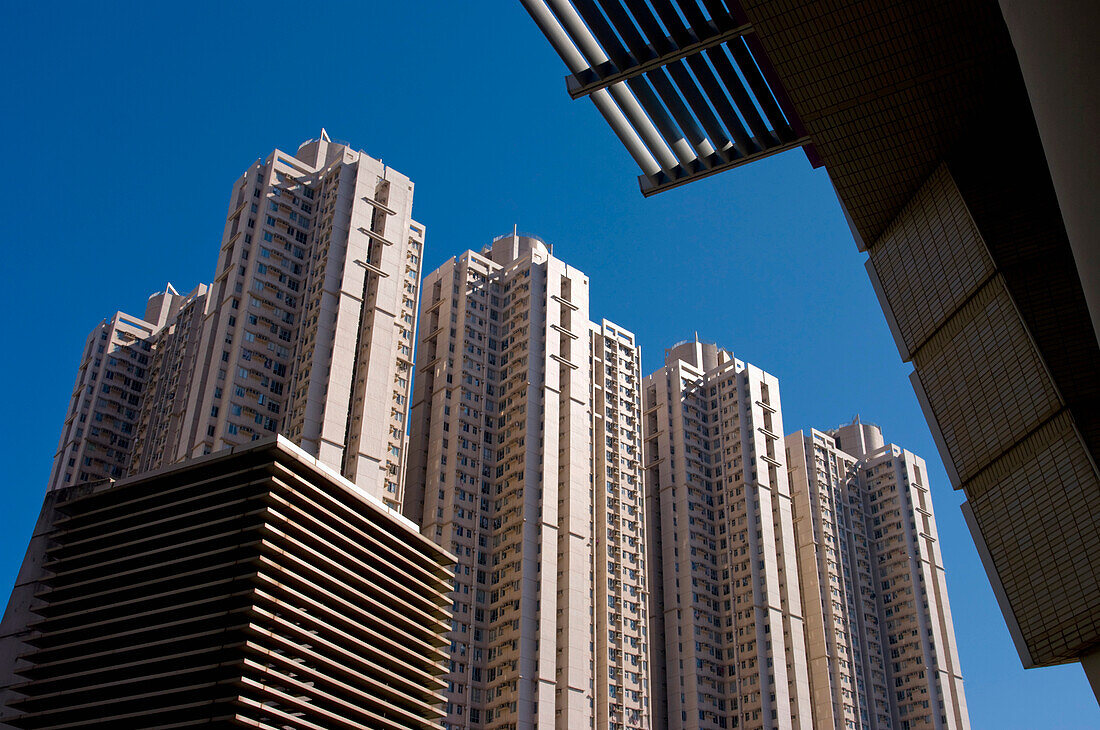 Wohnhochhäuser Kowloon, Hongkong, 2008