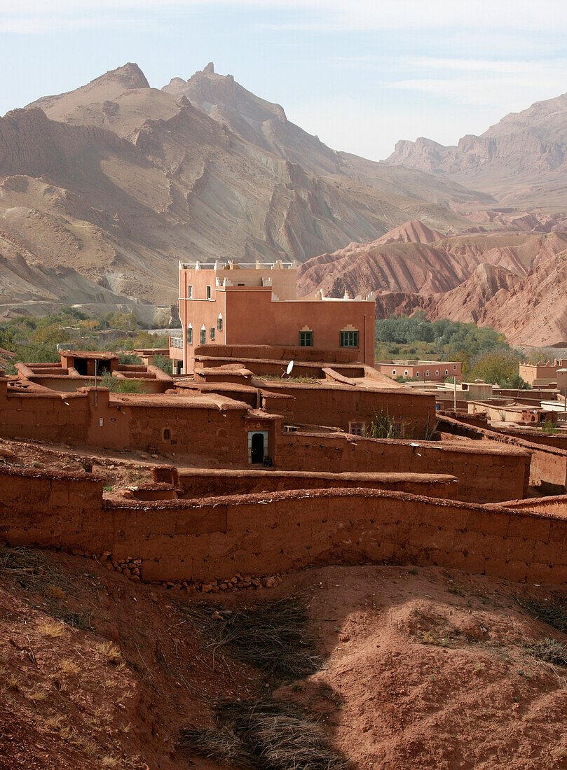 Morocco, near Skoura Oasis; Dades Valley, Valley of Roses