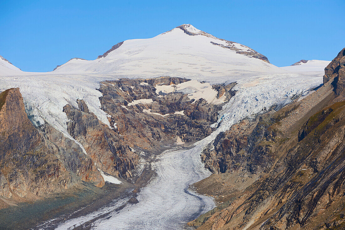 Bergblick mit Gletscherpasterze vom Gamsgrubenweg, Franz-Joseph-H?an einem fr?hen Morgen; K?ten (K?rnten), ?sterreich
