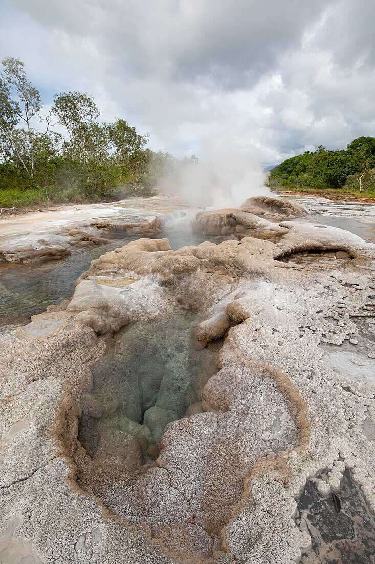 The Dei Dei Hot Springs on Fergusson Island, D'Entrecasteaux Islands; Fergusson Island, D'Entrecasteaux Islands, Papua New Guinea