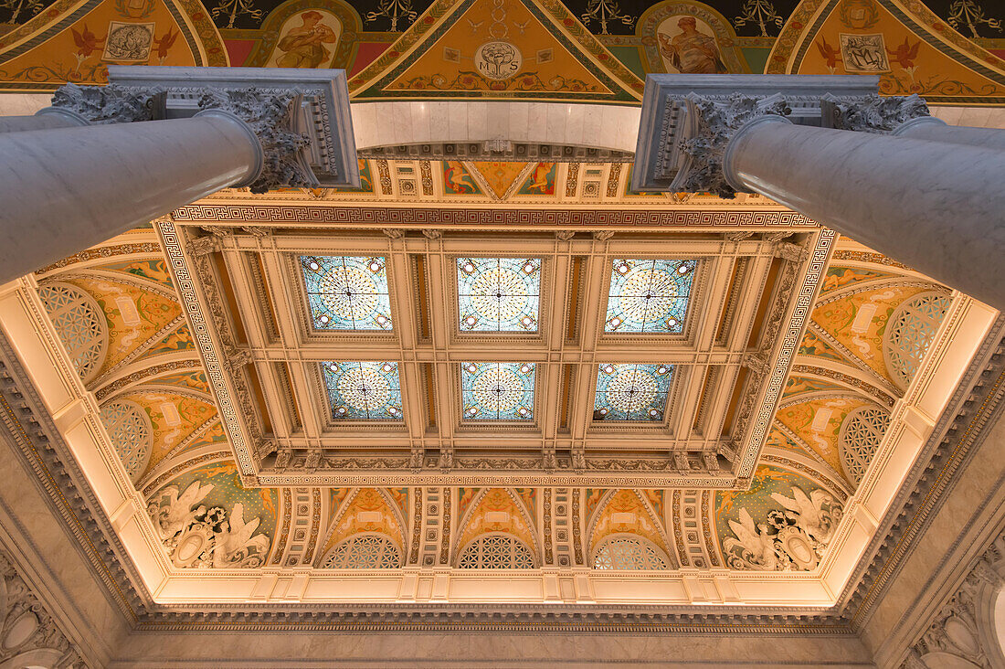 Interior of the Library of Congress.