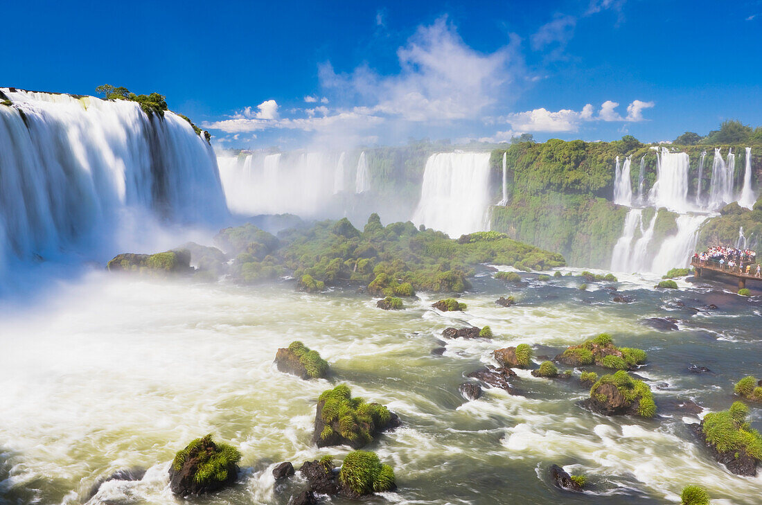 The iconic Iguazu Falls, Iguazu Falls National Park; Parana, Brazil