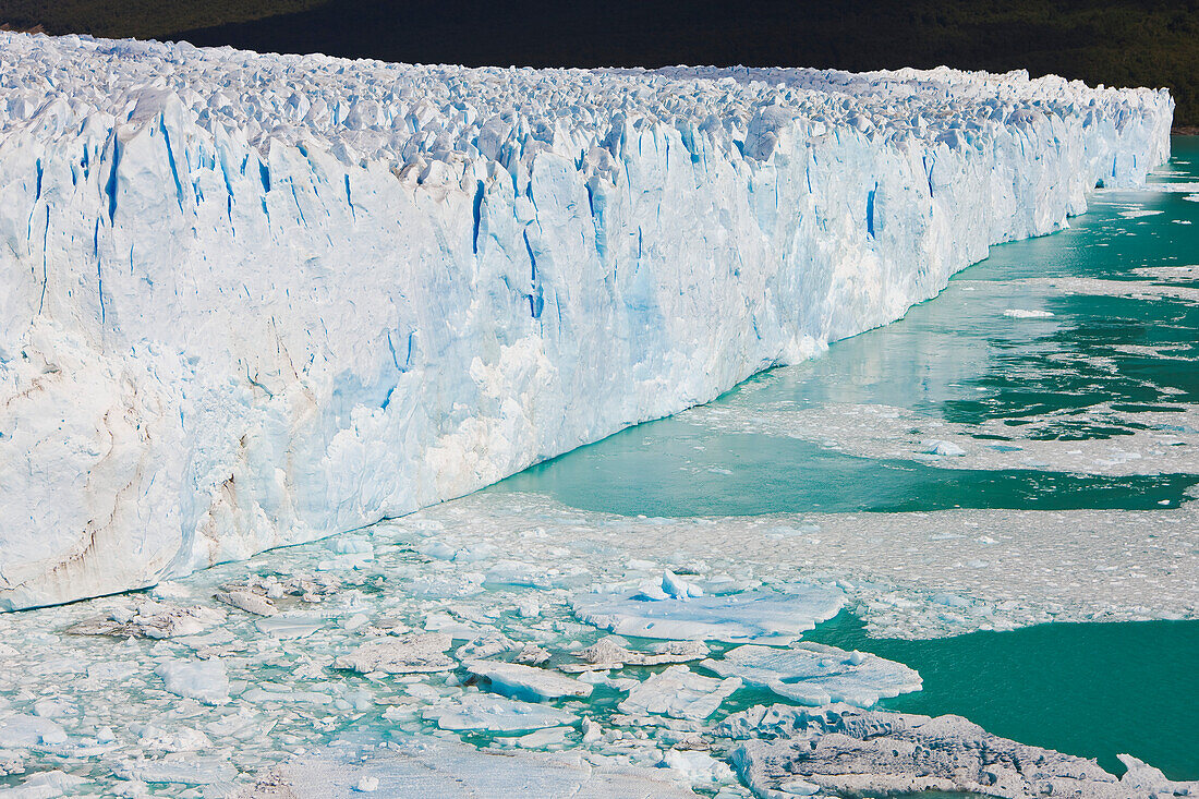 Detail of the Perito Moreno Glacier, Los Glaciares National Park, near El Calafate; Patagonia, Argentina