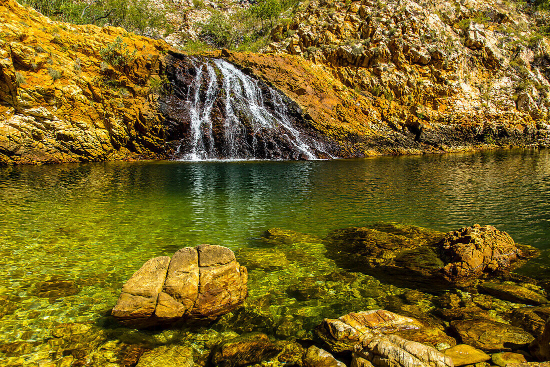 A waterfall near Crocodile Creek in the Kimberley Region of Northwest Australia.