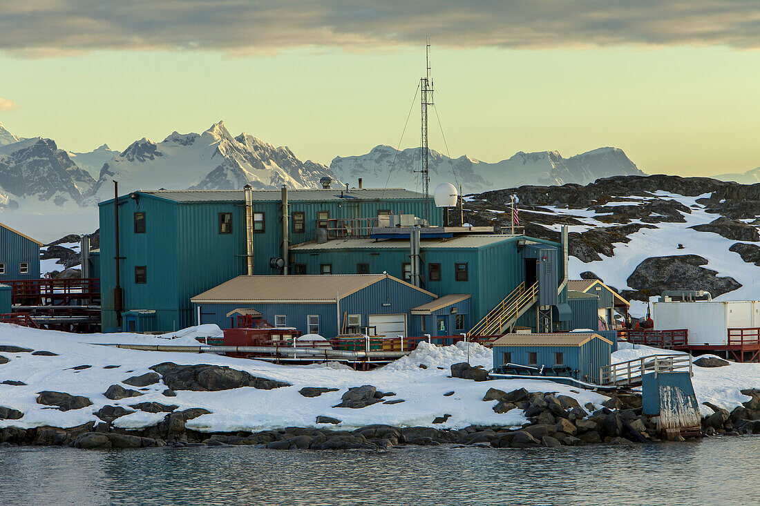 Forschungsgebäude der United States Antarctic Survey, Palmer Station.