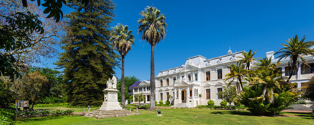 Garden and grounds surrounding the University of Stellenbosch Theology Faculty Building; Stellenbosch, Western Cape, South Africa