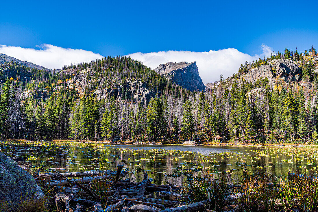 Beautiful Grand Lake in the Rocky Mountains of Rocky Mountain National Park in Colorado, USA; Colorado, United States of America