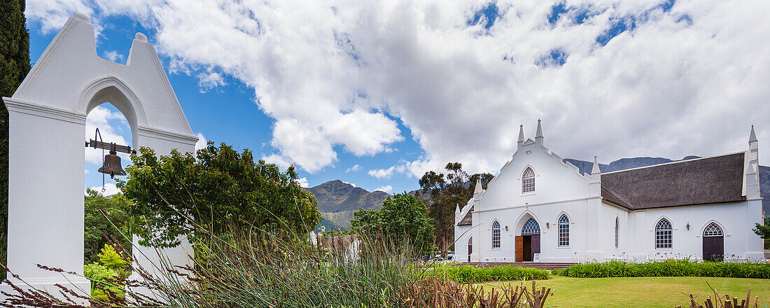 Franschhoek Dutch Reformed Church in the town of Franschhoek; Western Cape, South Africa