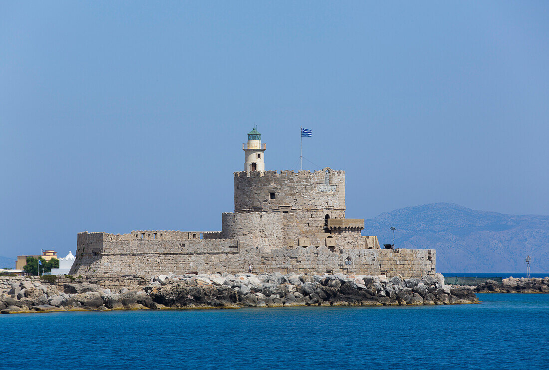 St Nicholas Fortress, Rhodes Town, Rhodes; Dodecanese Island Group, Greece