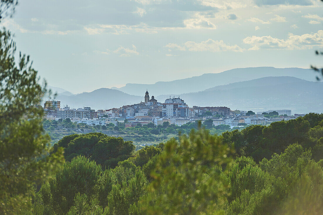 Landscape of a little village in morning light, Parc Natural dels Ports; Catalonia, Spain