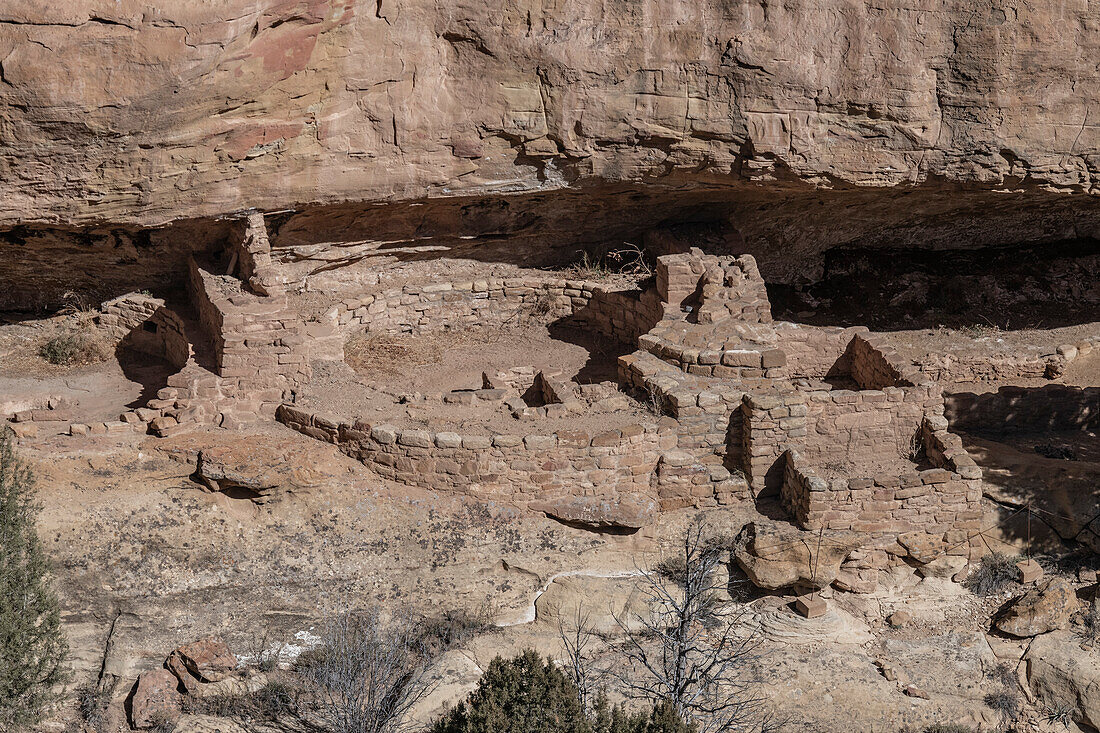 A look into the New Fire House Cliff Dwellings in the Mesa Verde National Park; Mancos, Colorado, United States of America
