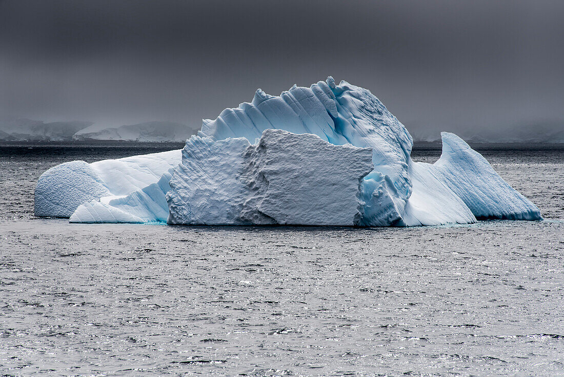 Iceberg in the South Shetland Islands region of Antarctica off the Antarctic Peninsula; Antarctica