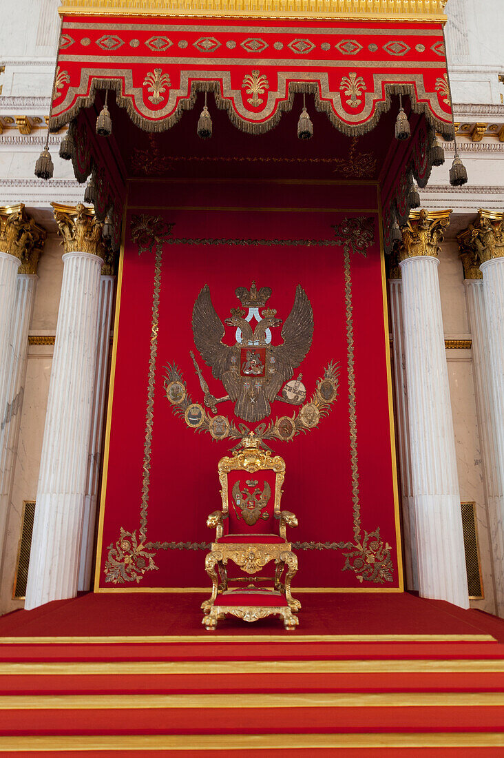 A Throne In Winter Palace; St. Petersburg Russia