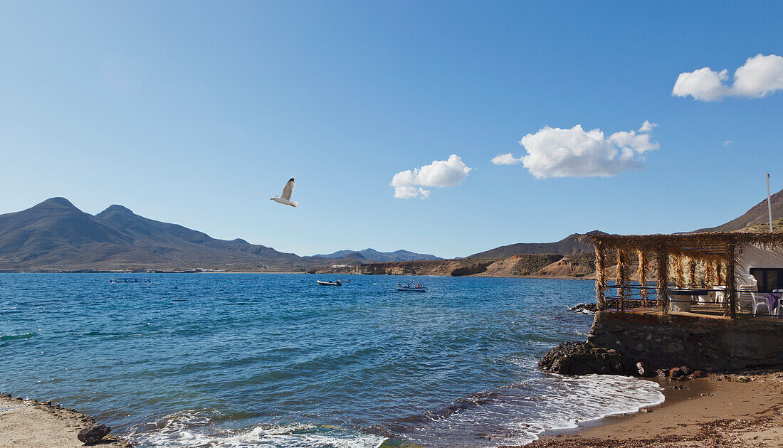 La Isleta Del Moro Also Known As La Isleta In Cabo De Gata-Nijar Natural Park; Almeria Province Spain