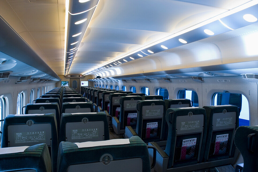 Interior Of The Shinkansen; Japan