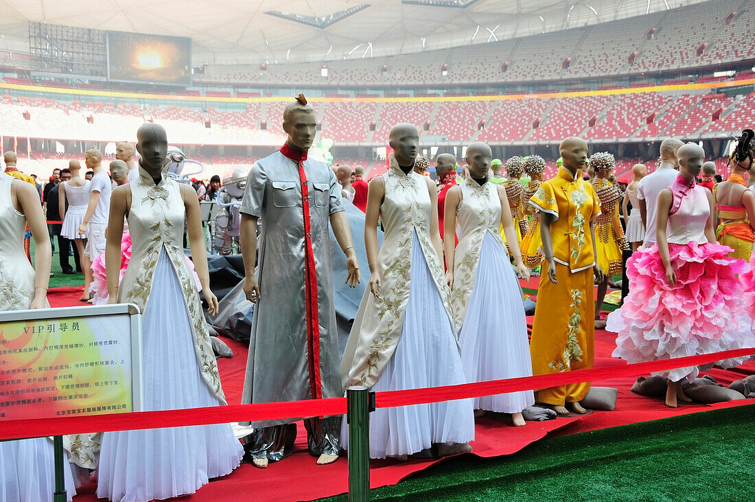 Mannequins Wearing Formal Wear; Beijing China