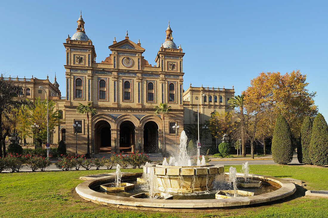 The Captaincy General Of Seville With Facade Fronting Onto The Square Of The Army; Seville Andalucia Spain