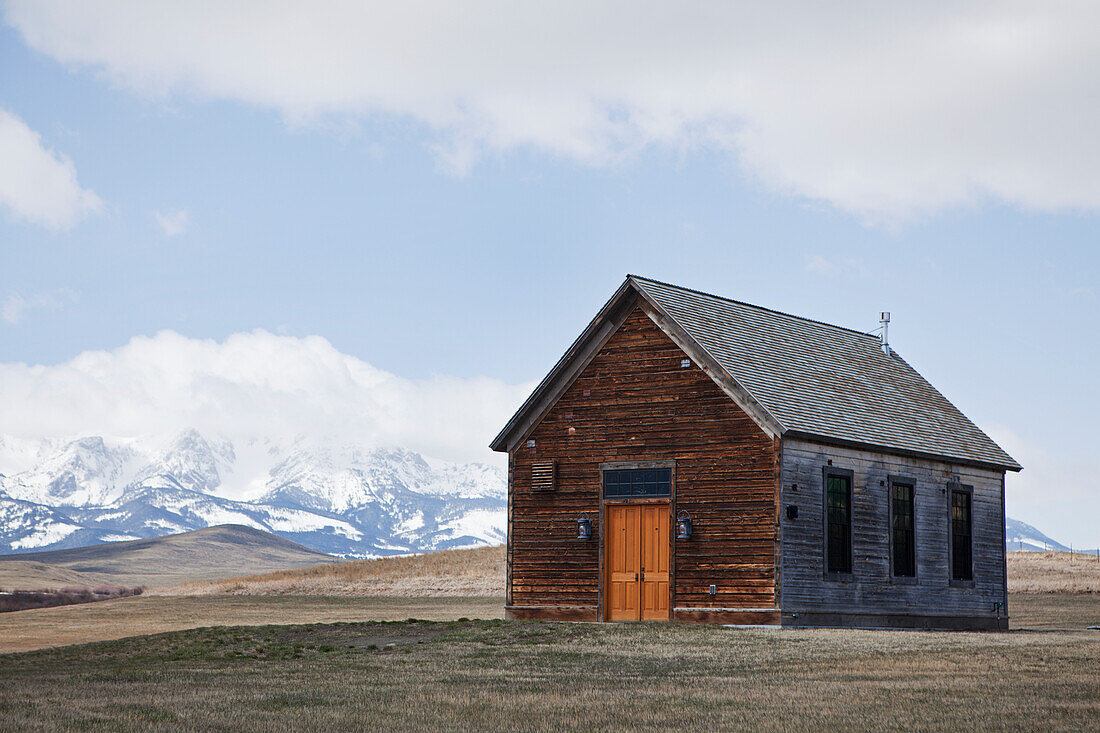 Old Farm House In The Countryside Near Bozeman; Montana United States Of America