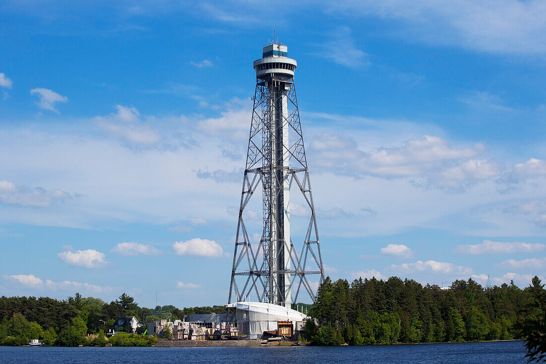 Observation Tower At La Cite De L'energie Tower Theme Park; Trois Rivieres Quebec Canada