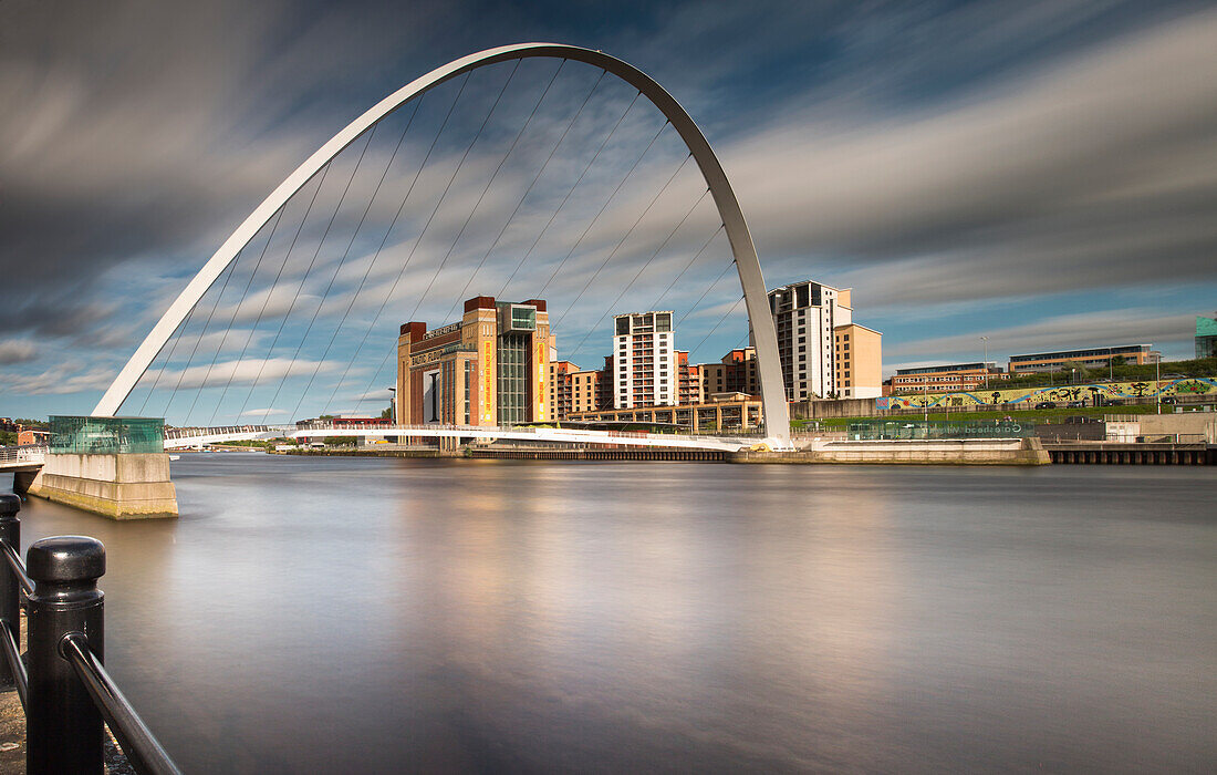 A Bridge Crossing The River Tyne; Newcastle Upon Tyne Tyne And Wear England