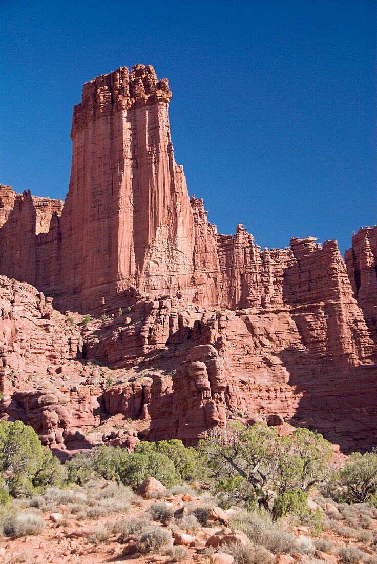 USA, Utah, Moab, Fisher Towers