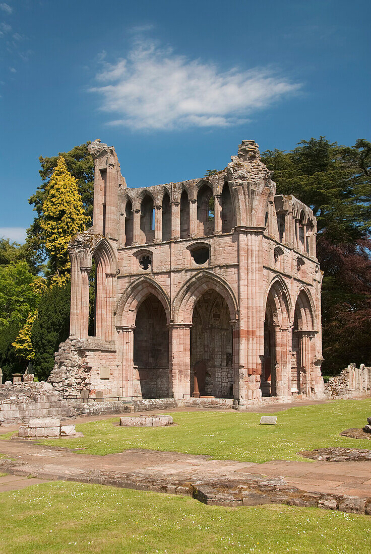 Vereinigtes Königreich, Schottland, Ruinen der Dryburgh Abbey bei St. Boswells.