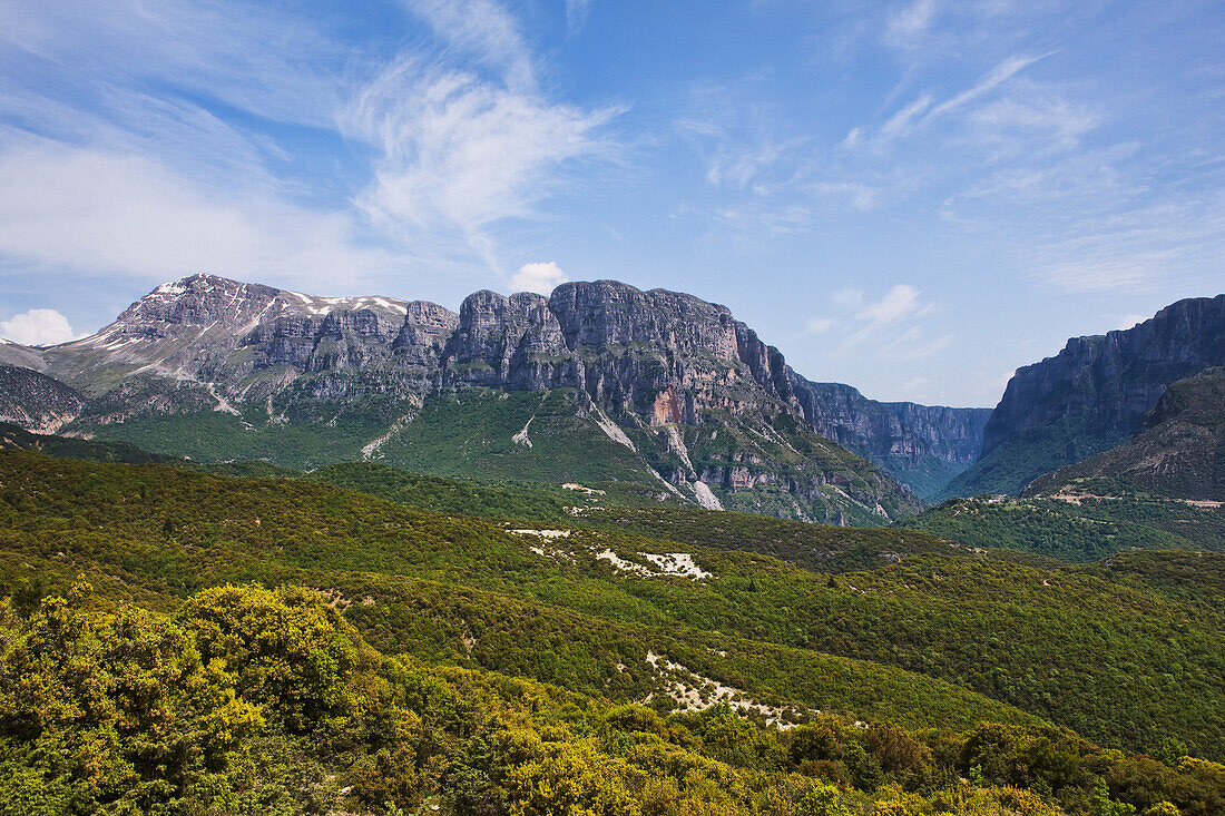 The Astraka Towers And Start Of The Vikos Gorge; Epirus Greece