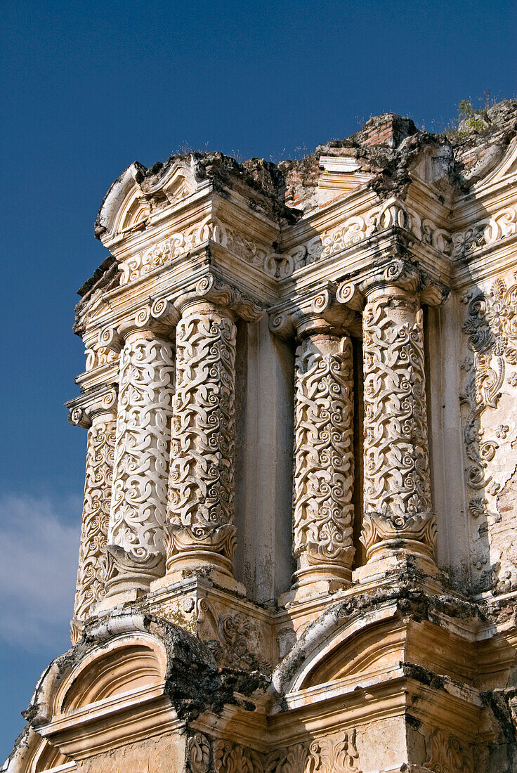 Guatemala, Antigua, the ruins of the Hermitage of El Carmen