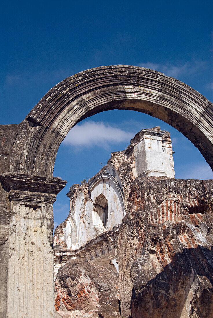 Guatemala, Antigua, the ruined remains of La Recoleccion (a church)