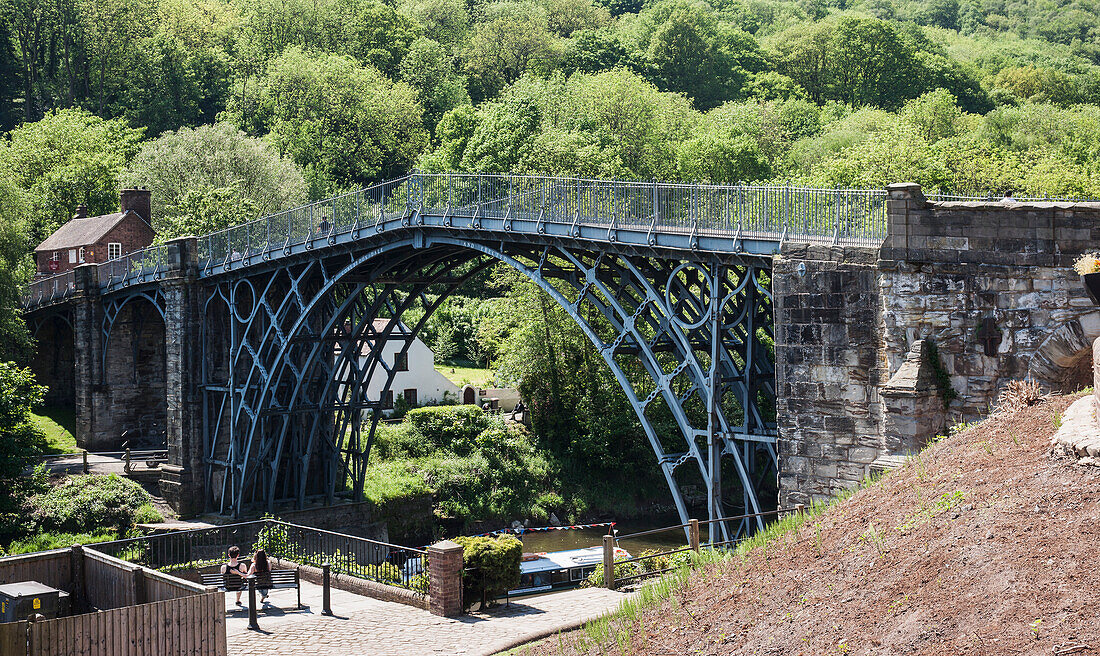 Iron Bridge; Ironbridge Shropshire England