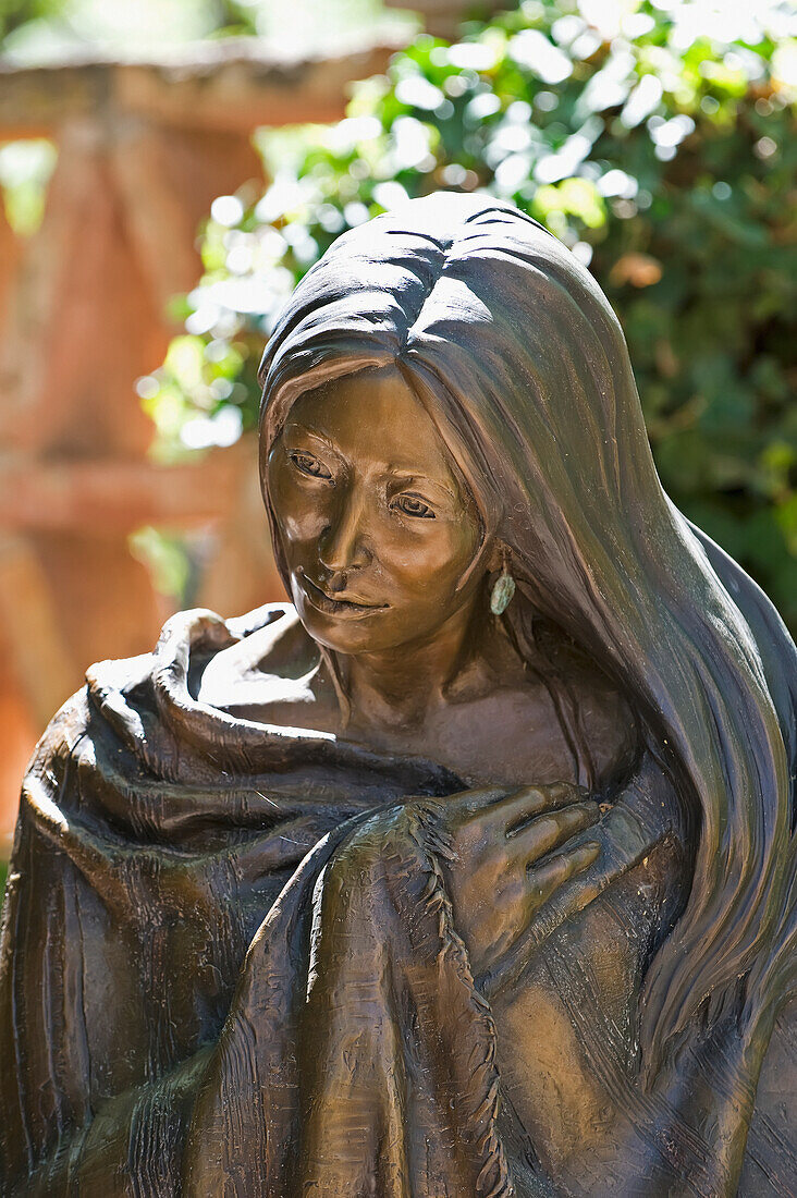 Statue Of A Woman With Long Hair; Sedona Arizona United States Of America
